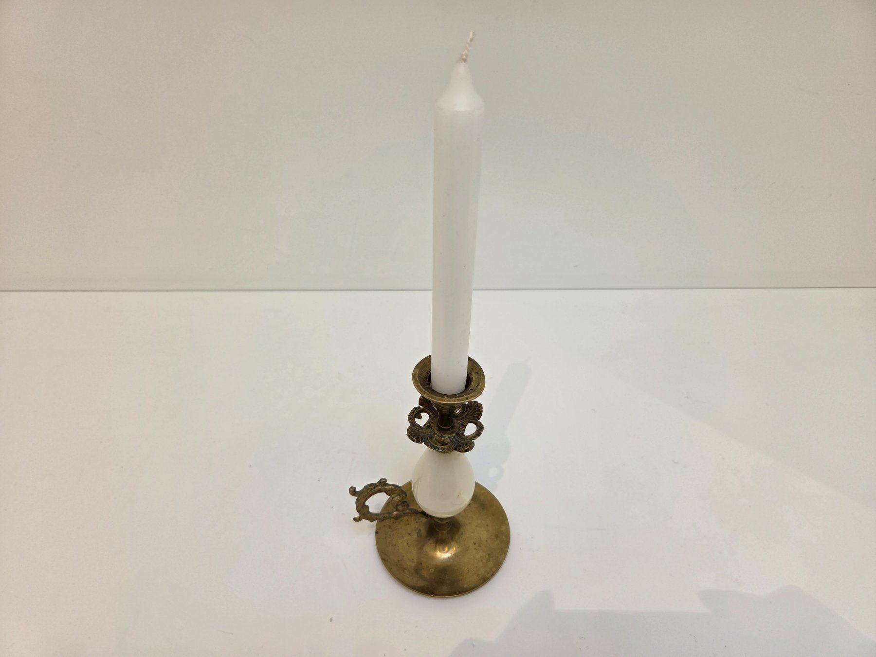 Portacandele: Vintage Edle Kerzenständer, Messing/Marmor – Usato da Gersau venduto da pd-design-and-art