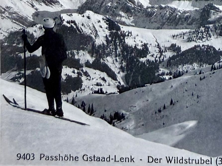 Cartoline postali: Gstaad - Lenk - Passhöhe - Skieur - AK – Usato da Lutry venduto da Ediego 1