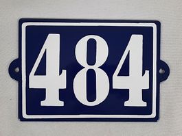 Emailleschild Hausnummer 484