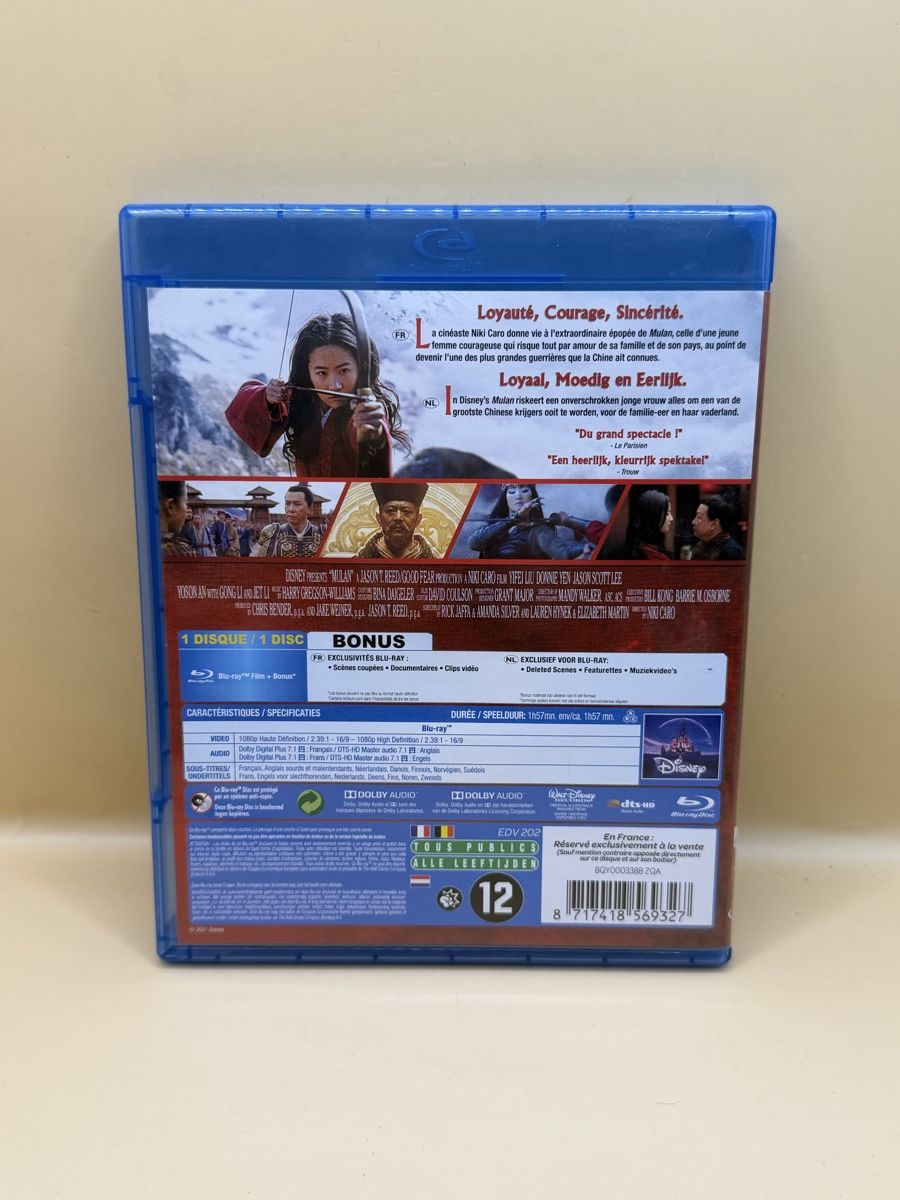Tutti i DVDs: Mulan - Blu-Ray Disney - Édition Spéciale – Usato da Genève venduto da sho_67qj 1