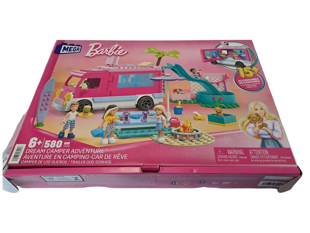 MEGA HHW83 - Barbie Color Reveal Dolphin Adventure Building Set met 10 verrassingen 2 minipoppen en 2 dolfijnen Constructiespeelgoed Speelgoedcadeauset voor kinderen vanaf 5 jaar
