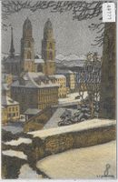E.E. Schlatter - Zürich: Grossmünster - PJ Karte