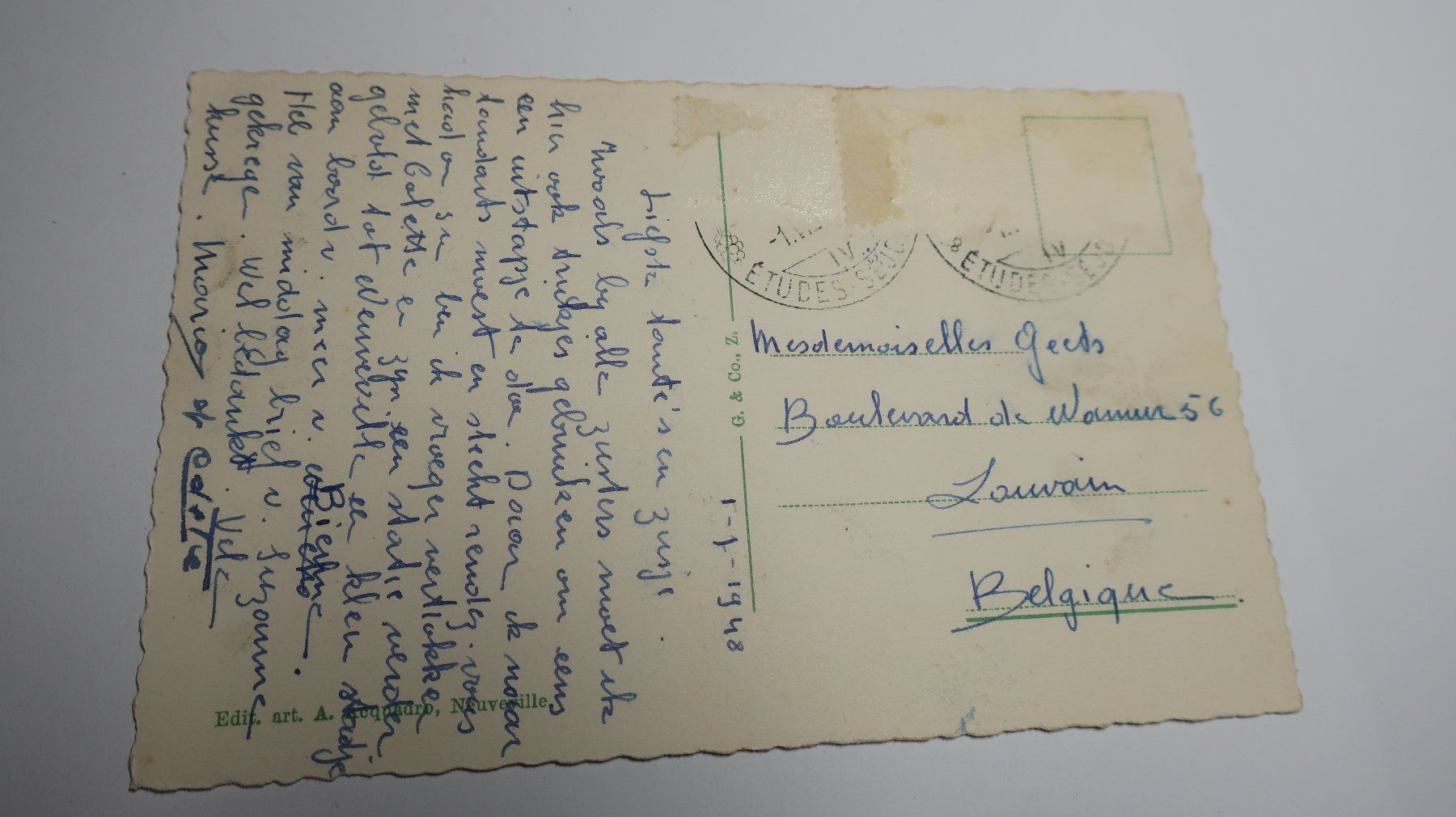 Cartoline postali: Neuveville 1948 – Usato da Cormoret venduto da Pascalll2001 3