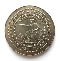 Nachprägung 5 Fr. Münze von 1850 700 J. Eidgenossenschaft