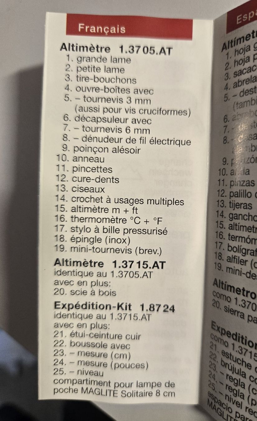 Victorinox Taschenmesser: Victorinox Expédition-kit 1.8724 – Neu und originalverpackt aus Estavayer-le-Lac von Clapsodi 2
