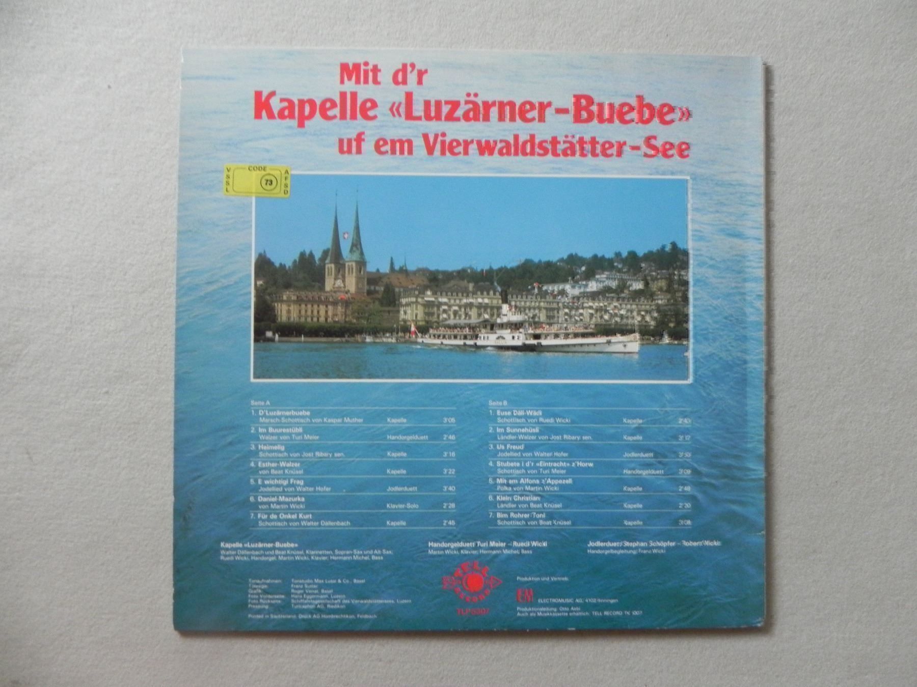 Schallplatten: Volksmusik LP Kapelle Luzerner Buebe – Gebraucht aus Siebnen von krimsie 1