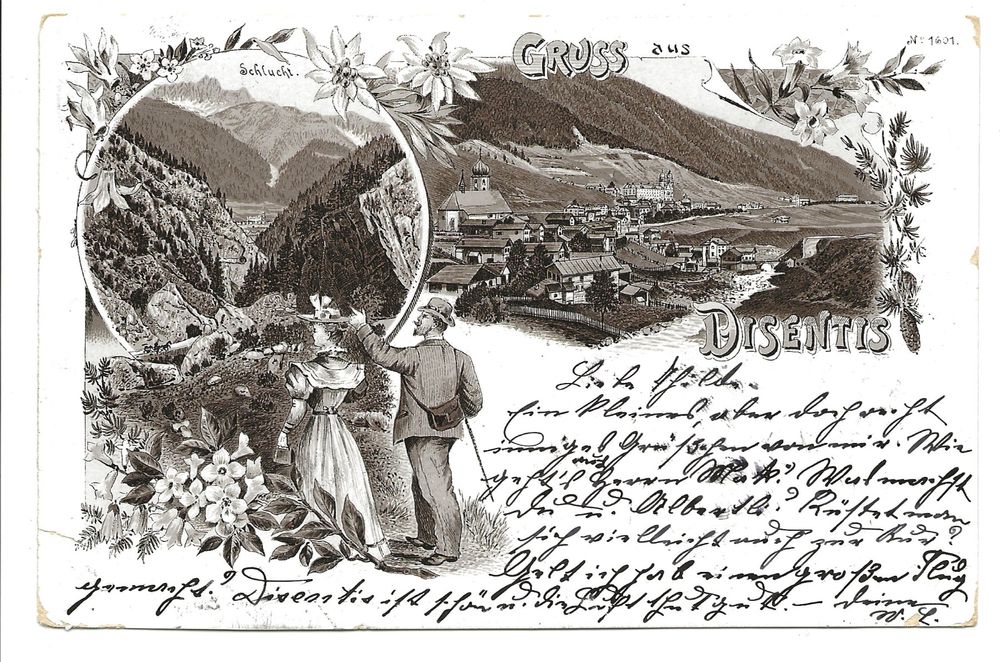 Gruss Aus Disentis Gr Kloster Schlucht Litho Kaufen Auf Ricardo