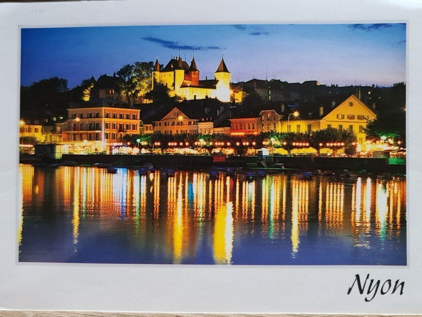 Cartoline postali: Ansichtskarte Nyon sur lac léman Waadt 2000 – Usato da Dintikon venduto da Vexi
