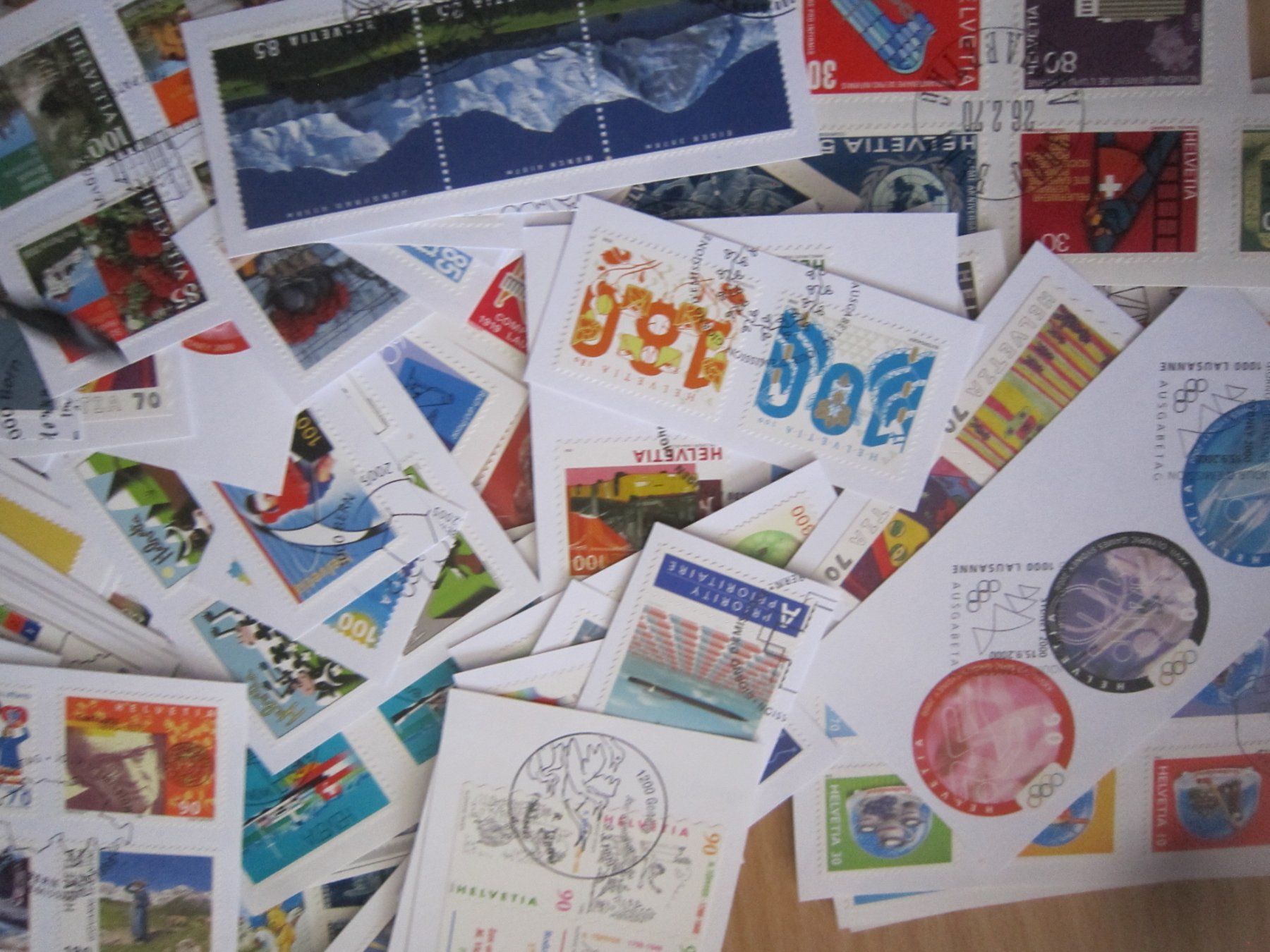 Alle Briefmarken: CH 08 Schöne Briefausschnitte bis ins 2000. – Gebraucht aus Giubiasco von sal_9j6w 1