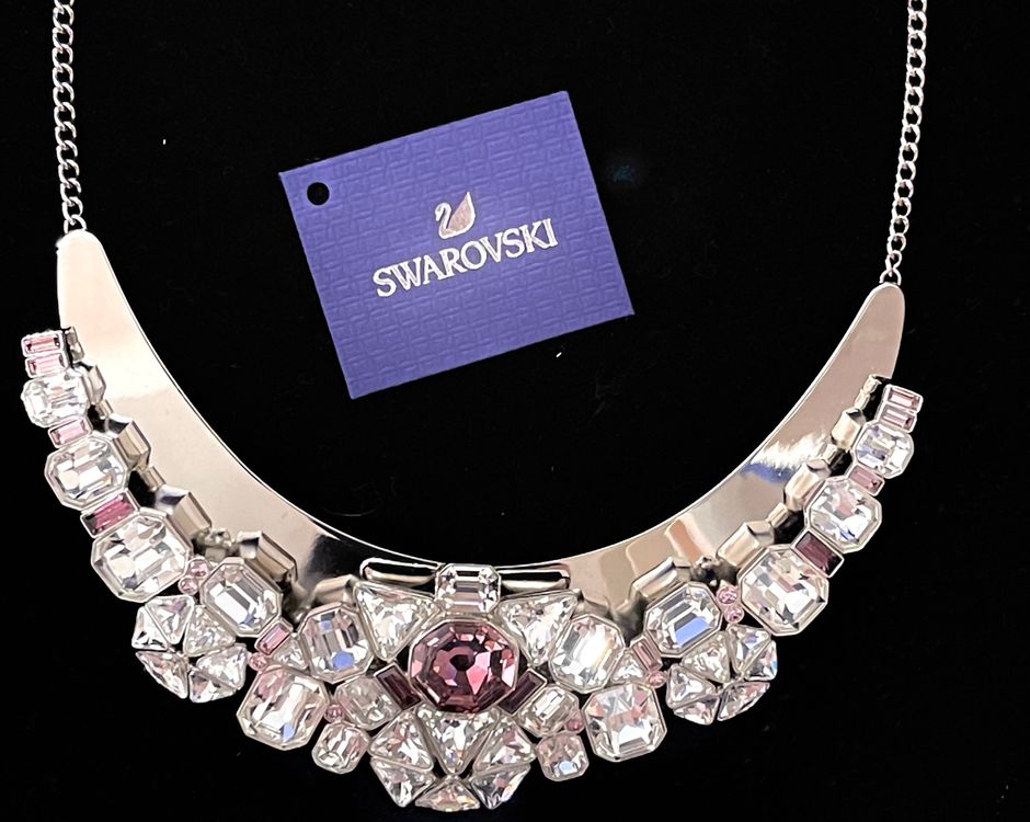 SWAROVSKI HALSKETTE KETTE EARTH STATEMENT SILBER COLLIER (Neu (gemäss
