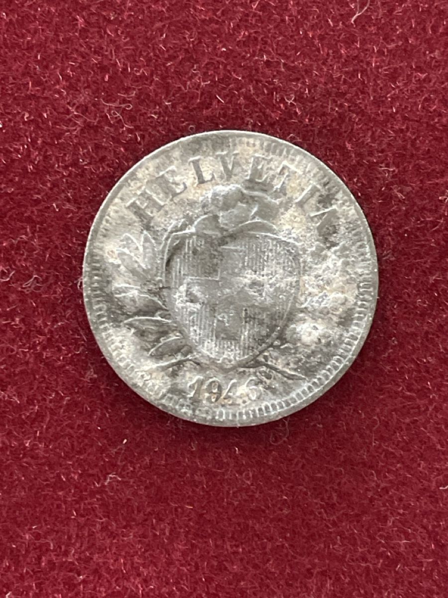 Tutti le monete: 2 Rappen 1946 B Schweiz – Usato da Basel venduto da Design-und-Allerlei