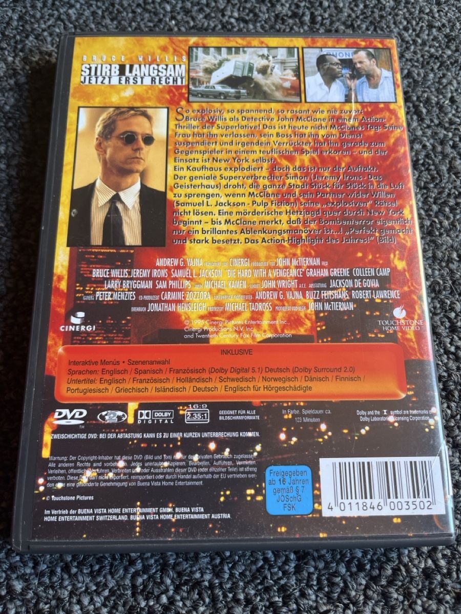 Tous les DVDs: DVD Stirb Langsam (21692) – D'occasion à Ruswil par jan_bxl5 1
