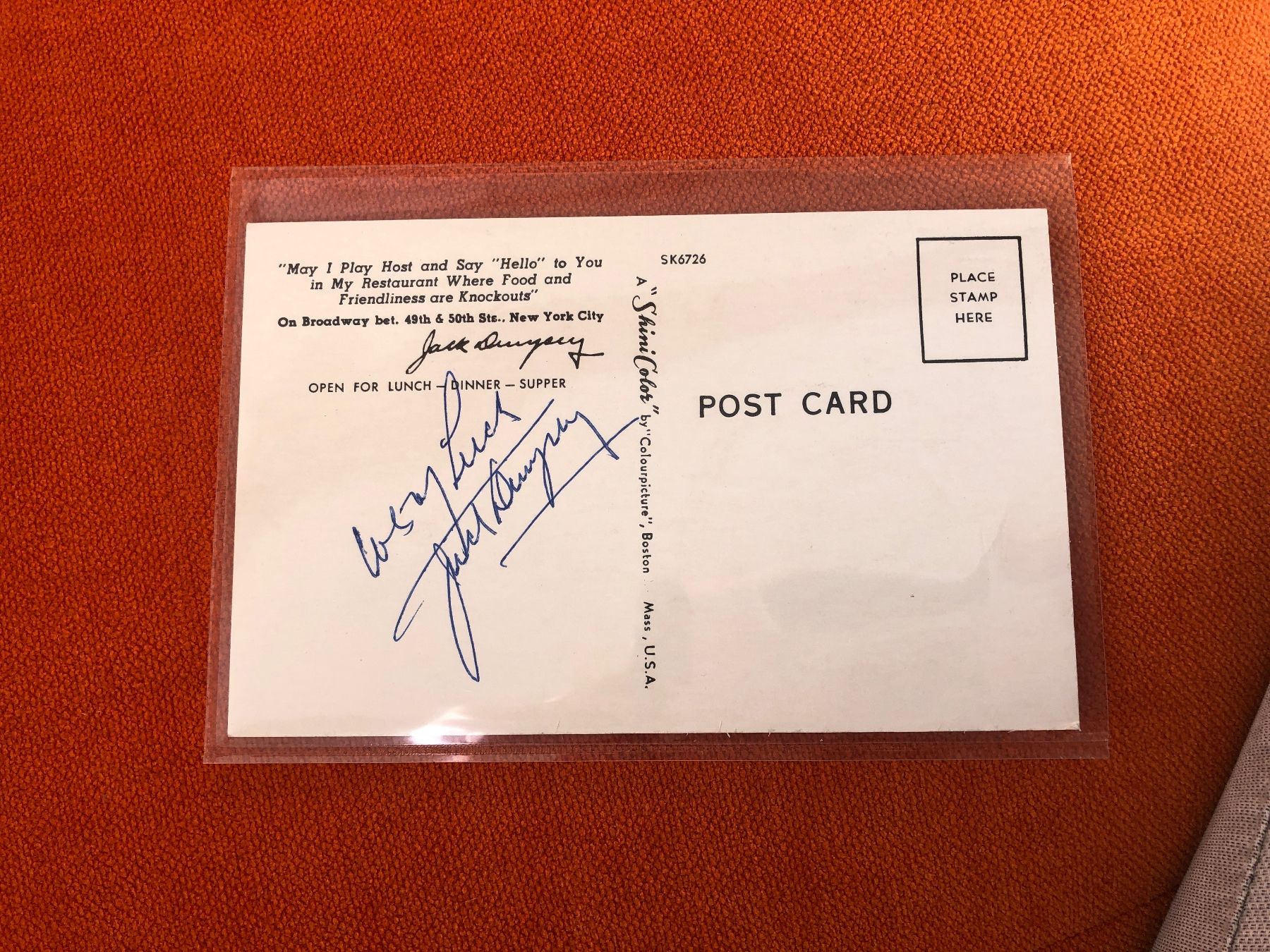 Autografi: Boxlegende JACK DEMPSEY - Autogramm – Usato da Lufingen venduto da Rac0 1