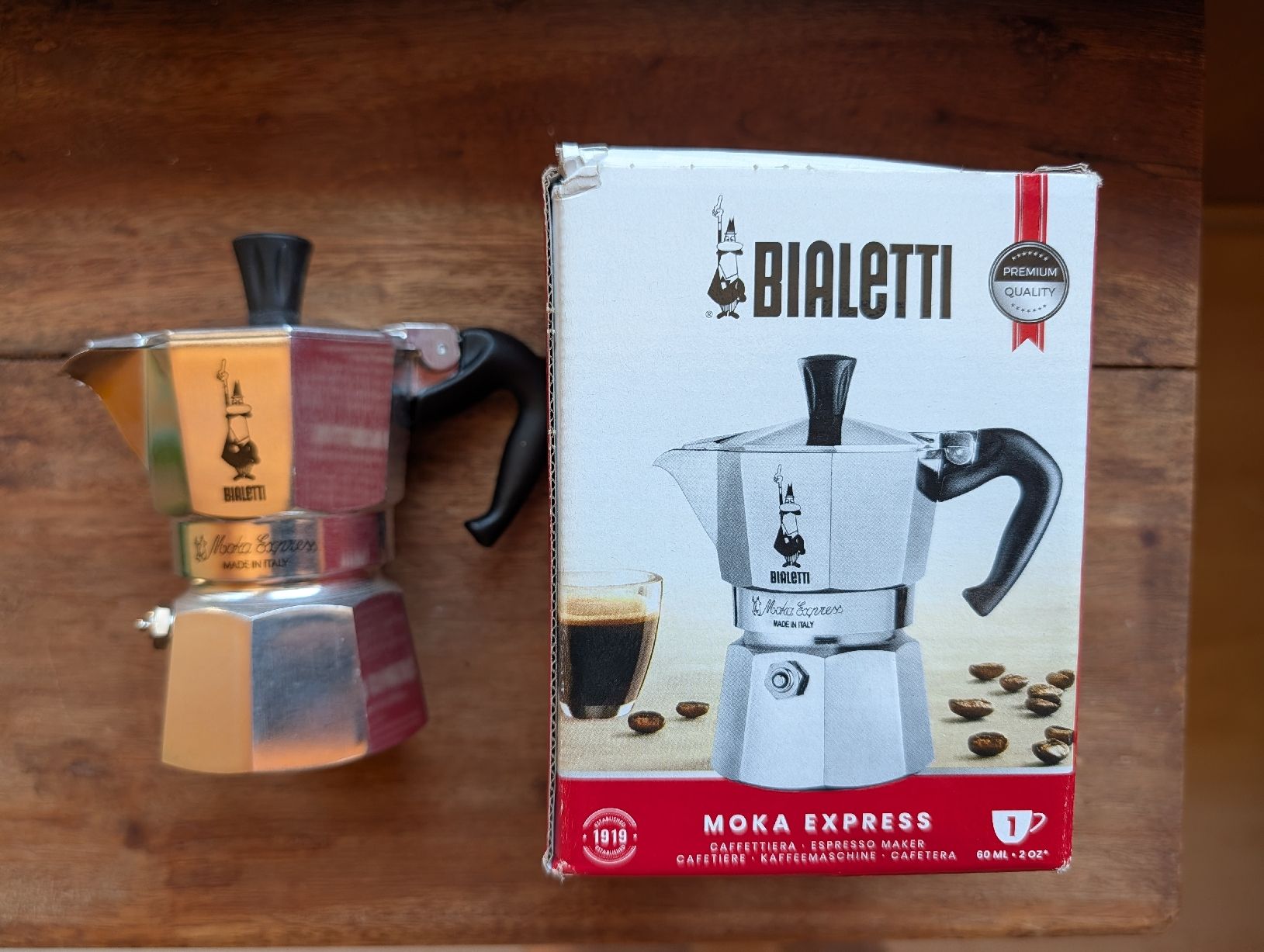 Küchengeräte: Bialetti Moka Express Espressokocher. – Neu (gemäss Beschreibung) aus Bertschikon Gossau von sve_9v7p
