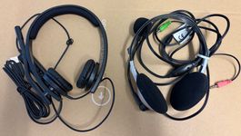 Headsets mit Mikrofon 2 Stk. Universal mit Klinke USB