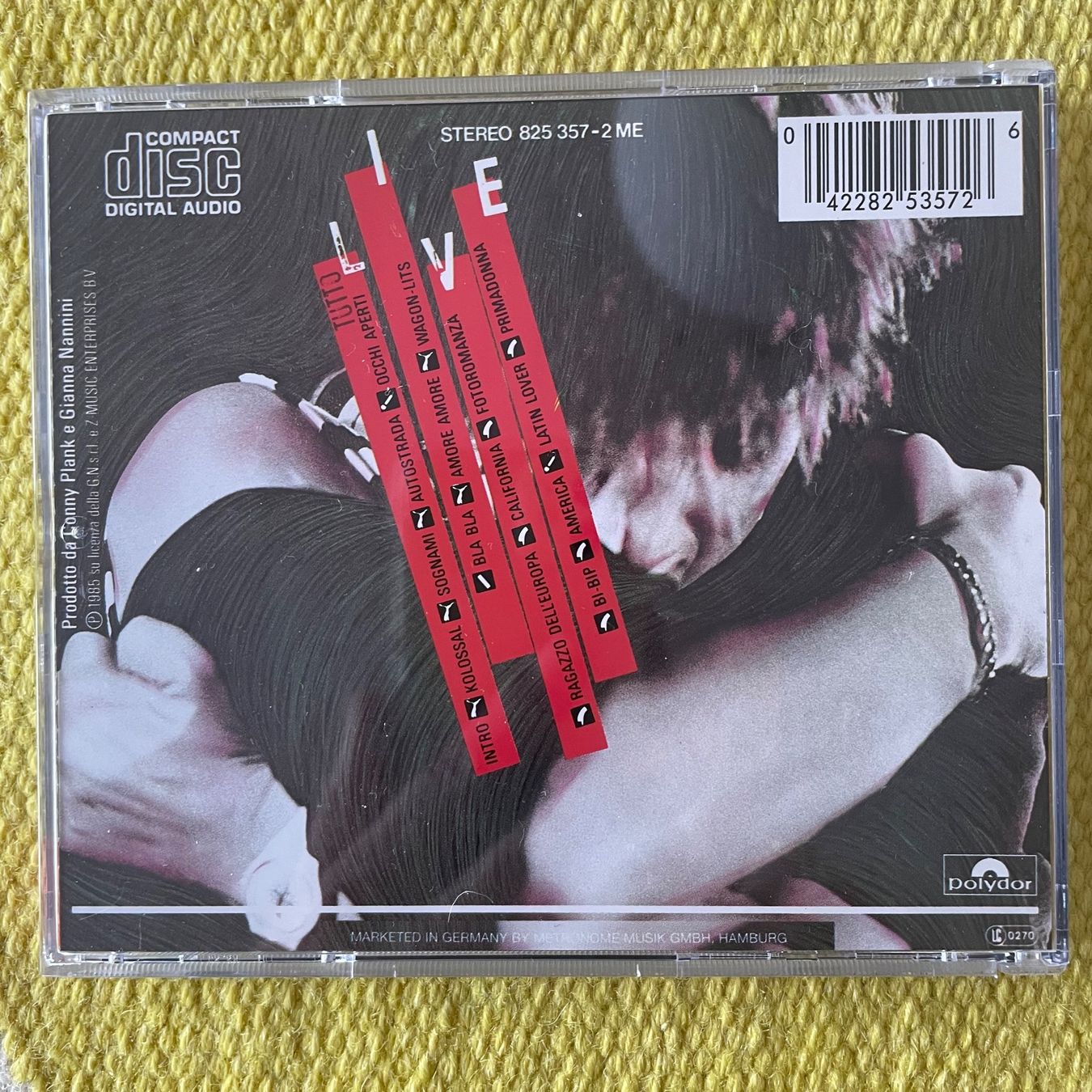 CDs: GIANNA NANNINI-TUTTO LIVE80 – Gebraucht aus Rorschacherberg von CD-Roli 1