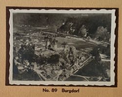Fliegeraufnahme Walter Mittelholzer, Echtfoto, Burgdorf