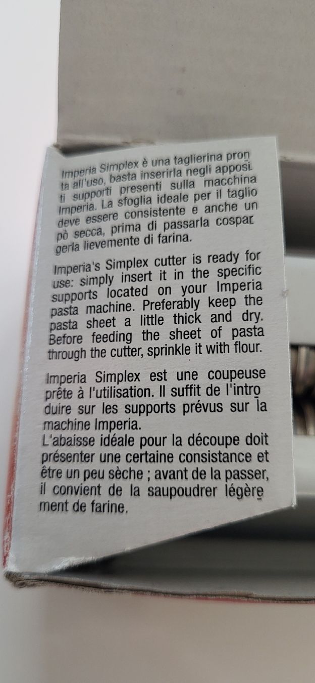 Elettrodomestici da cucina: Simplex Schneidevorrichtung Spaghetti 2 mm – Nuovo e nell'imballaggio originale da Figino venduto da mayam63 4