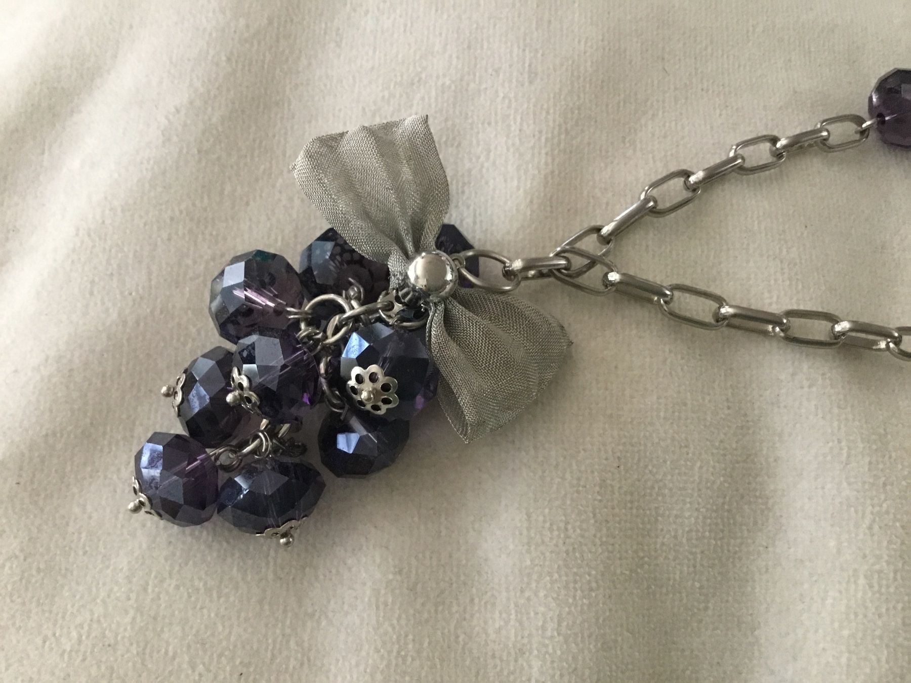 Ketten: Long collier original perles de verre gris rose – Neu (gemäss Beschreibung) aus Le Landeron von nic_8hd5 1