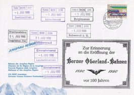 Jubiläum Berner Oberland-Bahnen 1890 - 1990