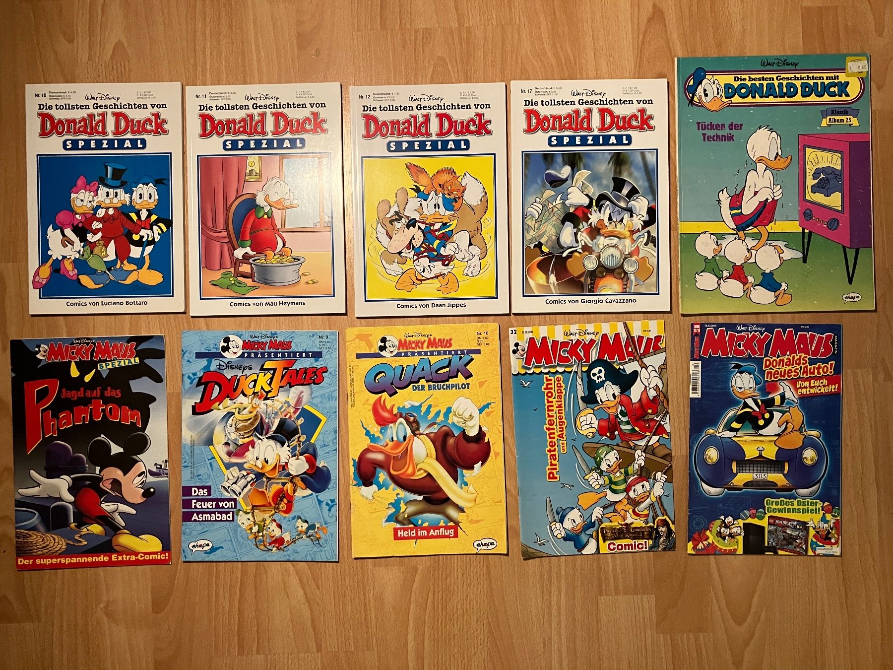 Comics: 10 Verschiedene Donald Duck und Micky Maus Comics – Gebraucht aus Neuenegg von