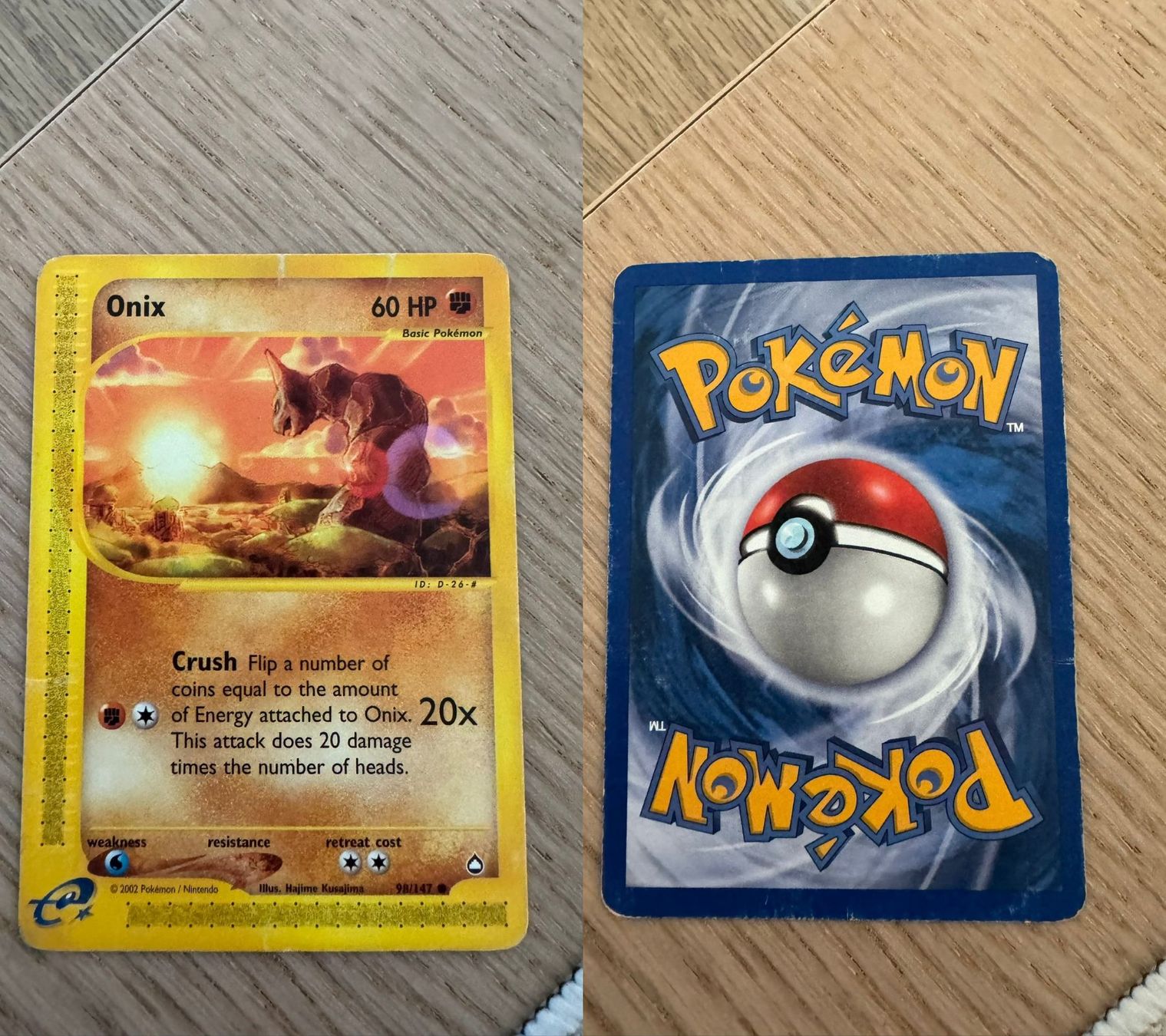 Pokémon Carte collezionabili: Onix 98/147 – Usato da Chavannes-Renens venduto da skywalker1942