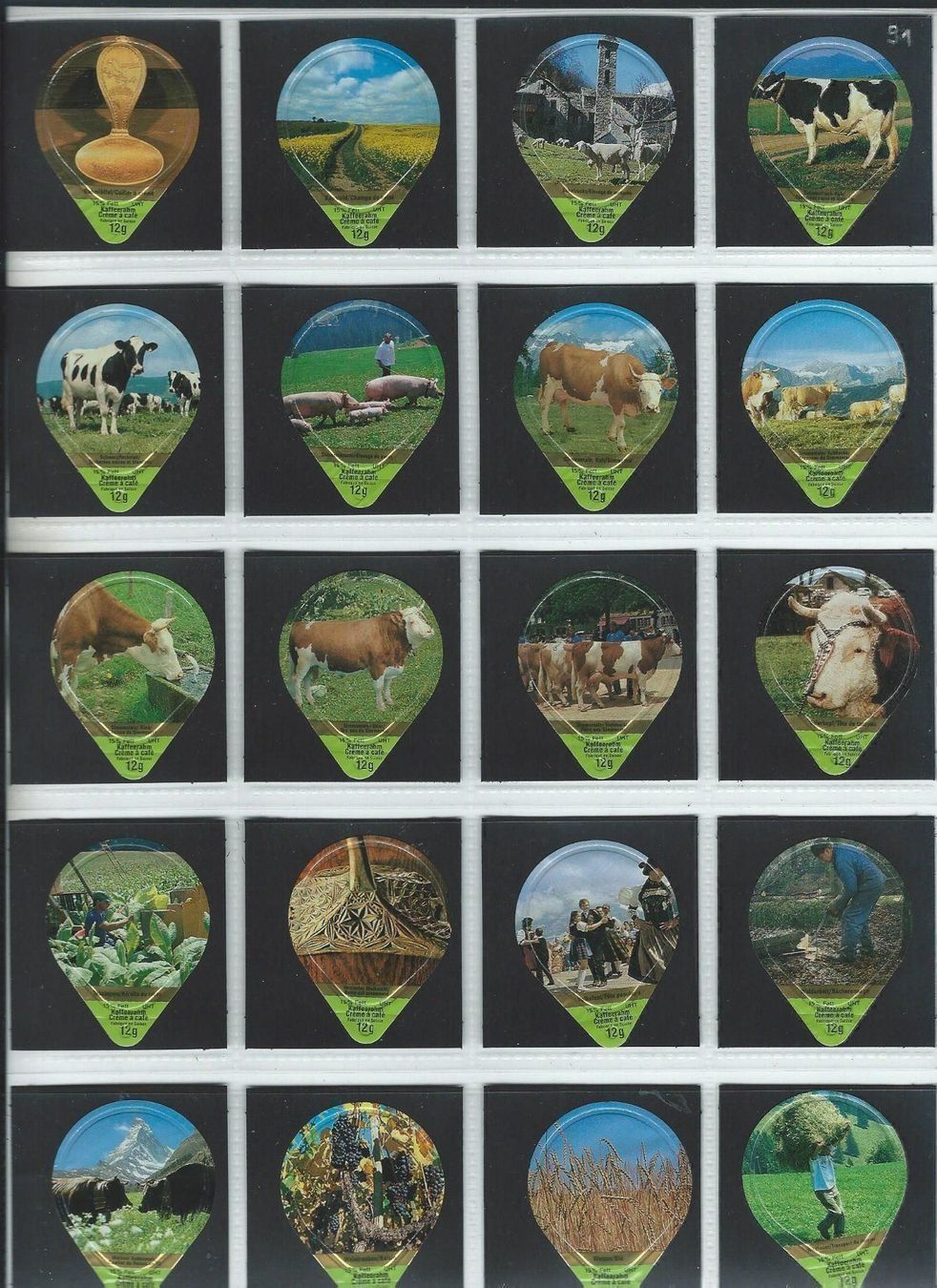 Kaffeerahmdeckel: KRD.Landwirtschaft 1991 / 226 B – Gebraucht aus Hochdorf von KRdeckeli 2