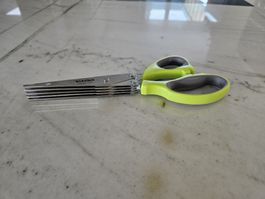 Kräuterschere mit 5 Klingen, neuwertig für Kräutergarten