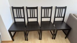 Set of 4 Dining Chairs — IKEA STEFAN
