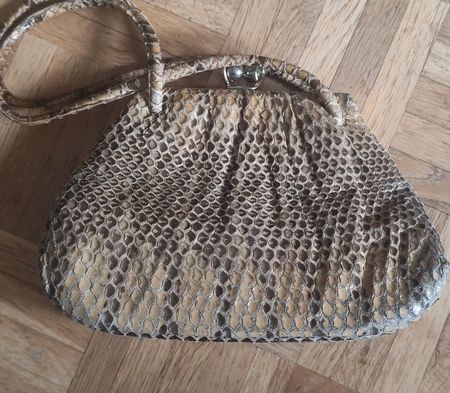 Vintage Handtasche, Schlangenleder