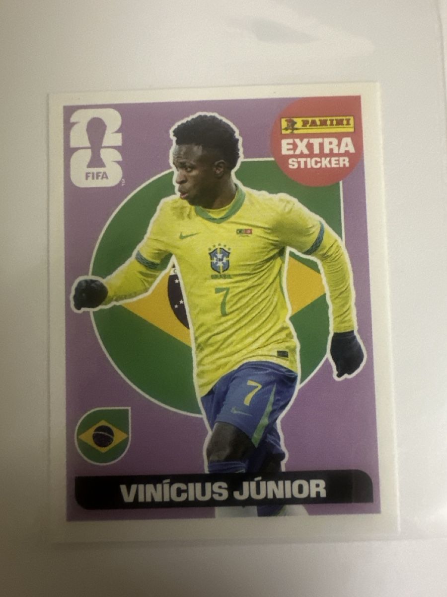 Panini Cartes à collectionner: Panini Vinicius Junior  Extra Sticker – Neuf (Voir description) à Marly par ale_9j5m