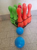 Kinder Kegelspiel, Kunststoff, bunt, für drinnen & draussen!