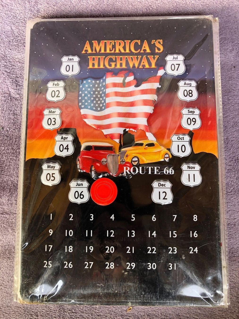 Insegne: Route 66 Highway usa Kalender endlos – Nuovo (secondo la descrizione) da Reinach AG venduto da rares75