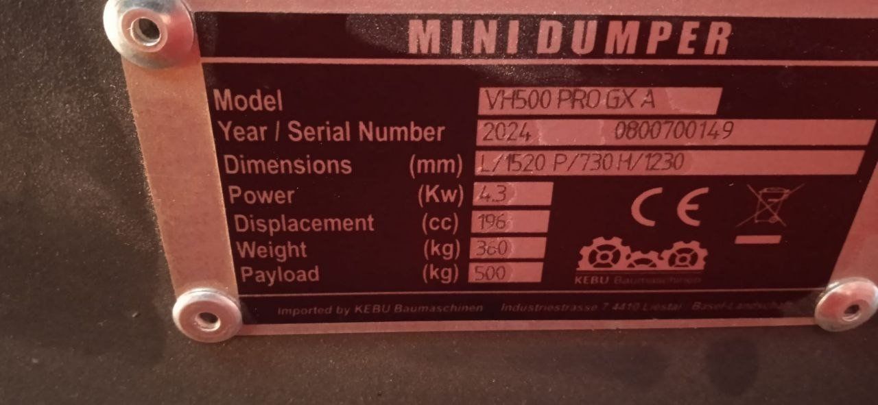 Alle Maschinen: Minidumper – Neu (gemäss Beschreibung) aus Appenzell von Uehler 2