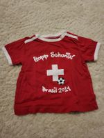 Baby-T-Shirt "Hopp Schwiiz" Fussball WM Brasil 2014! Gr. 68