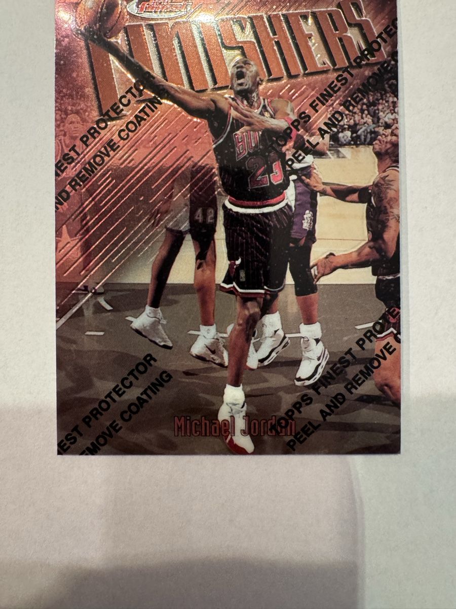Michael Jordan 1997 Topps Finest Finishers Insert Unpeeled (Gebraucht ...