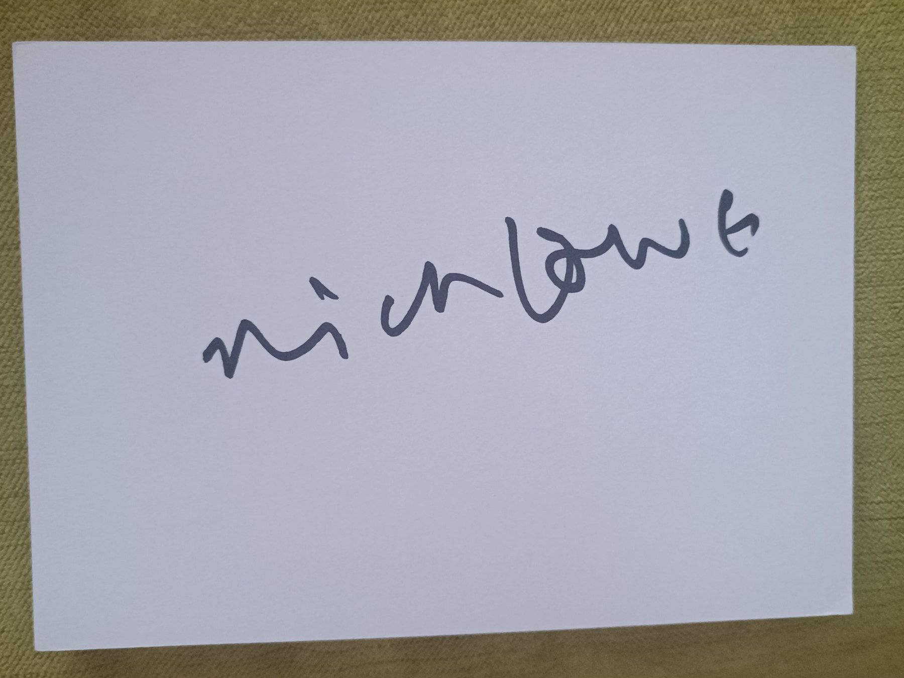 Autographes: Nick Lowe - persönlich gesammelt – D'occasion à Menziken par Artographs