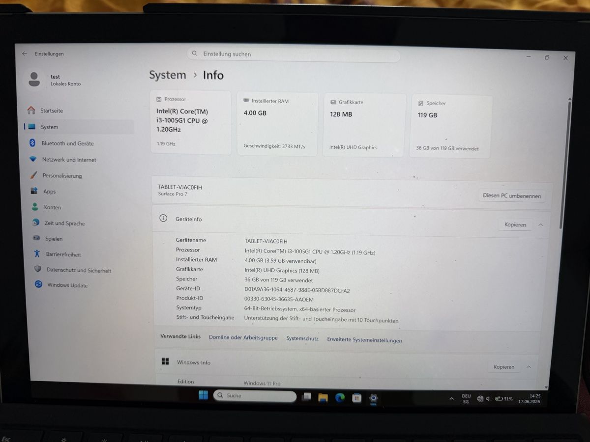 Microsoft Notebook: Microsoft Surface Pro 7 inkl. Surface Pen – Usato da Basel venduto da MrUnkn0wn3000 4