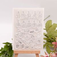 Motivstempel   Geburtstag, kleine Kerzen-Zahlen