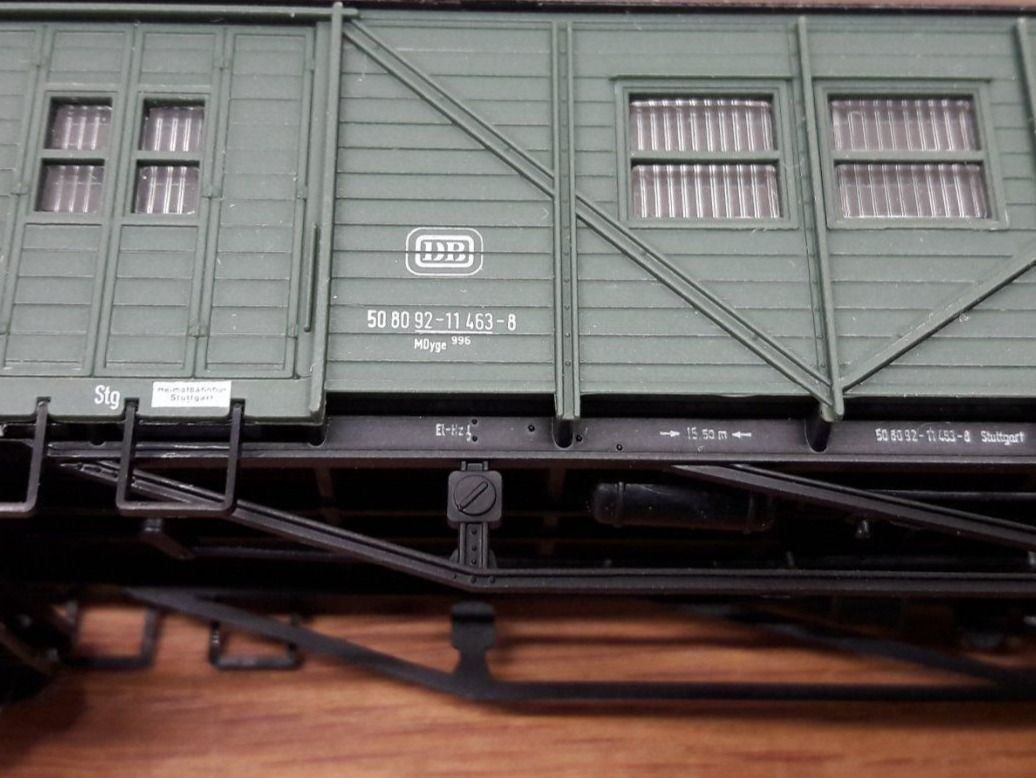 Modellini di ferrovie: Röwa HO DC : DB wagon "MDyge" 4 essieux – Usato da Buttes venduto da Cafe2005 6