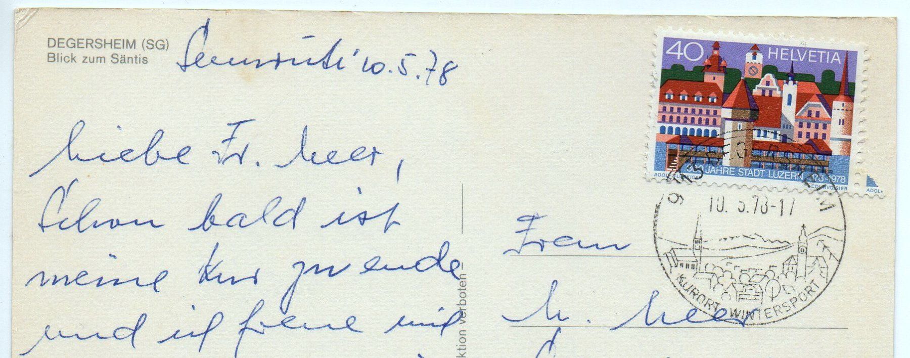 Cartes postales: DEGERSHEIM – D'occasion à Jona par philajona 1