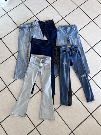 7 Mädchen Jeanshosen