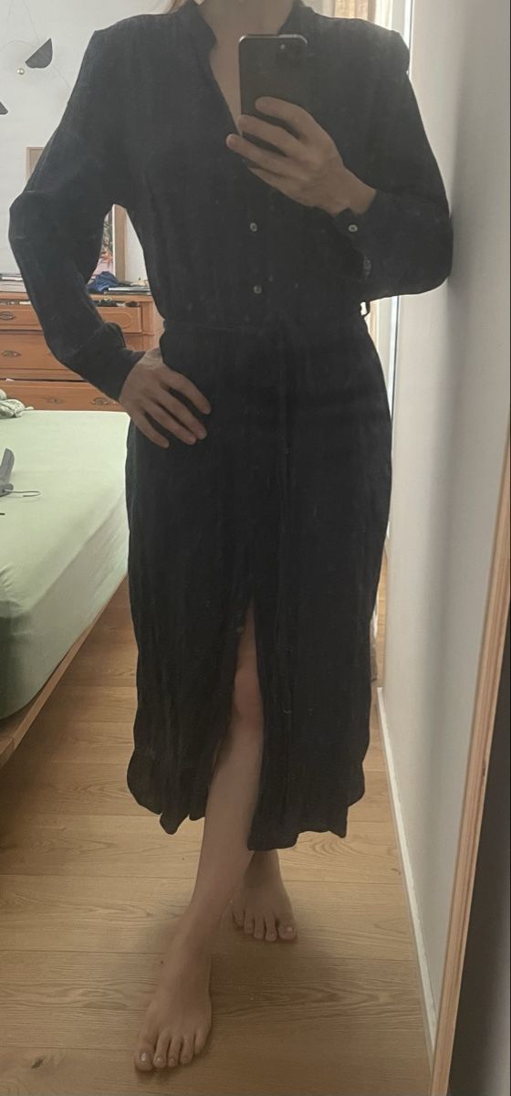 Kleider: Kleid dunkelblau Grösse S Baumwolle – Gebraucht aus Rombach von ryuko 4