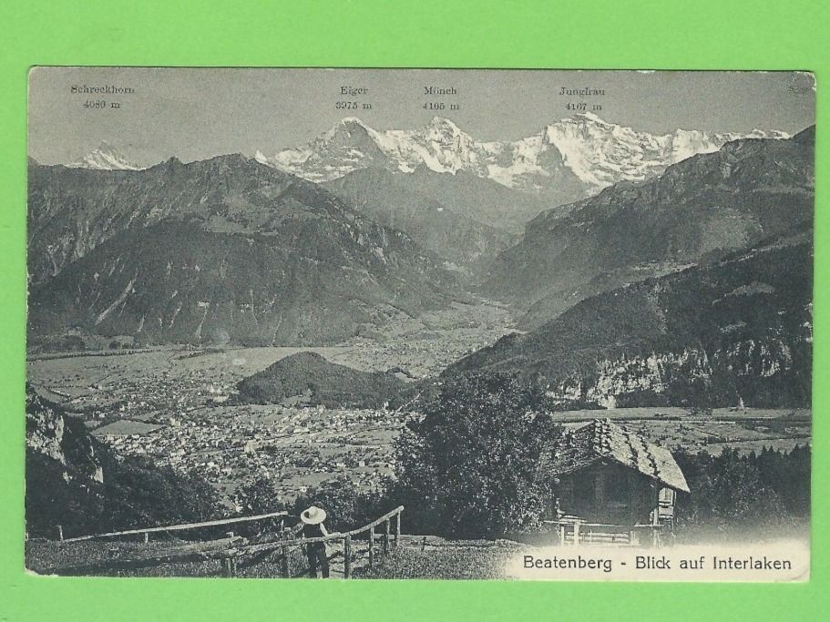 Cartoline postali: Beatenberg, Blick auf Interlacken – Usato da Zürich venduto da t24_de