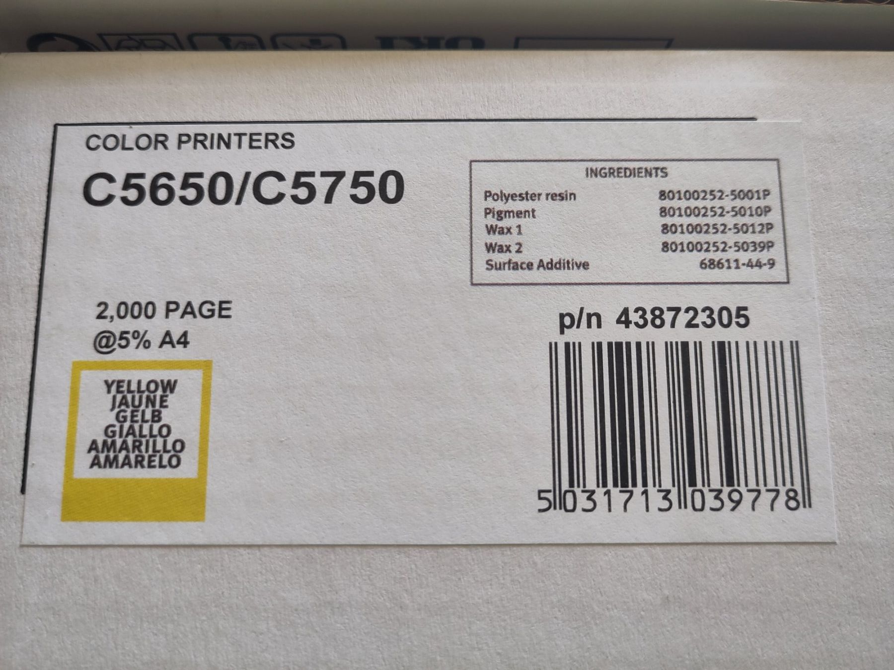 Oki Cartucce per stampanti & toner: Toner Oki gelb und schwarz – Nuovo e nell'imballaggio originale da Aarwangen venduto da Riverman 1