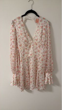 Kleid La semaine weiss Blumenmuster neuwertig