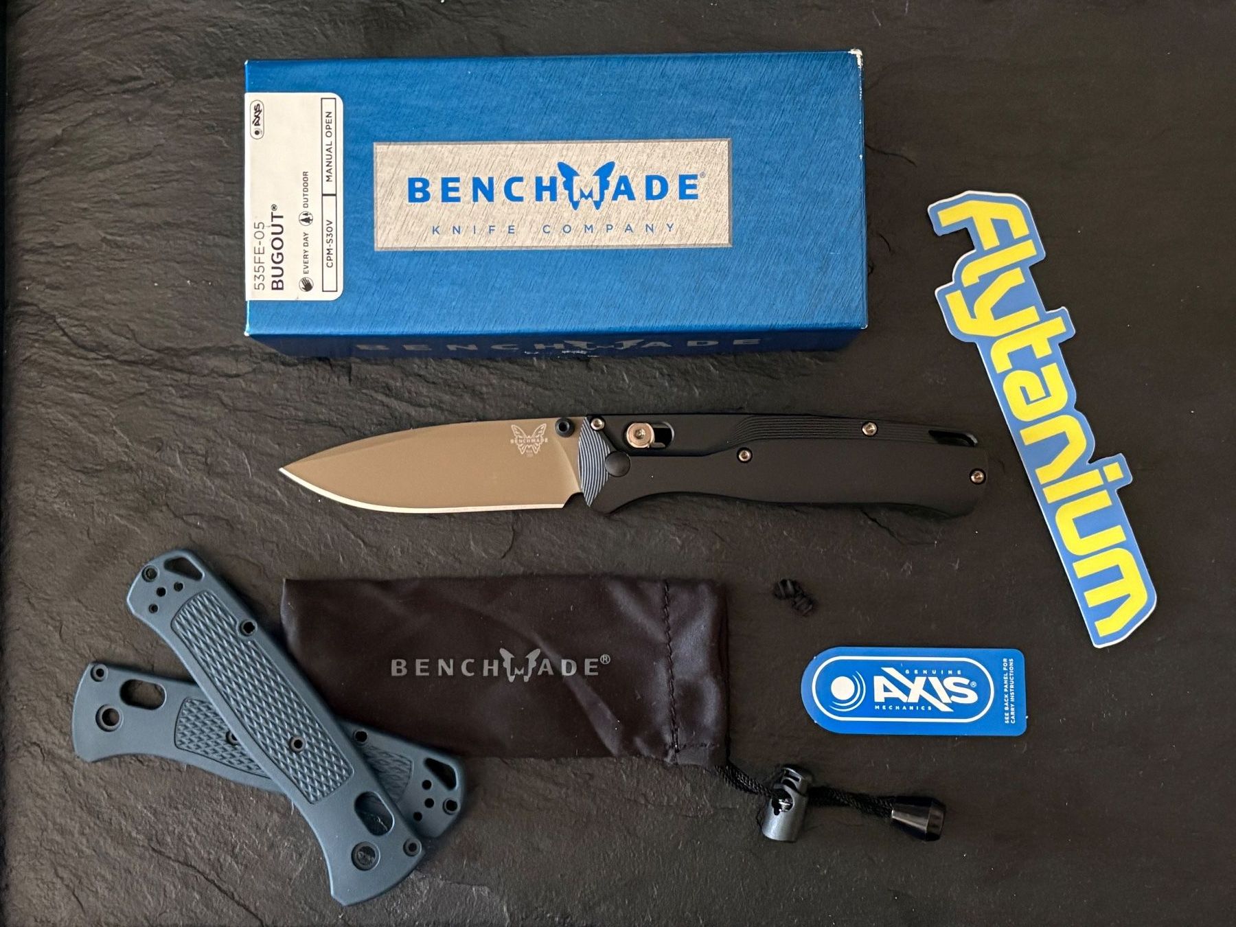 Benchmade Taschenmesser: Benchmade Bugout 535FE-05 Flytanium Crossfade Titan – Gebraucht aus Männedorf von Rarin67 8