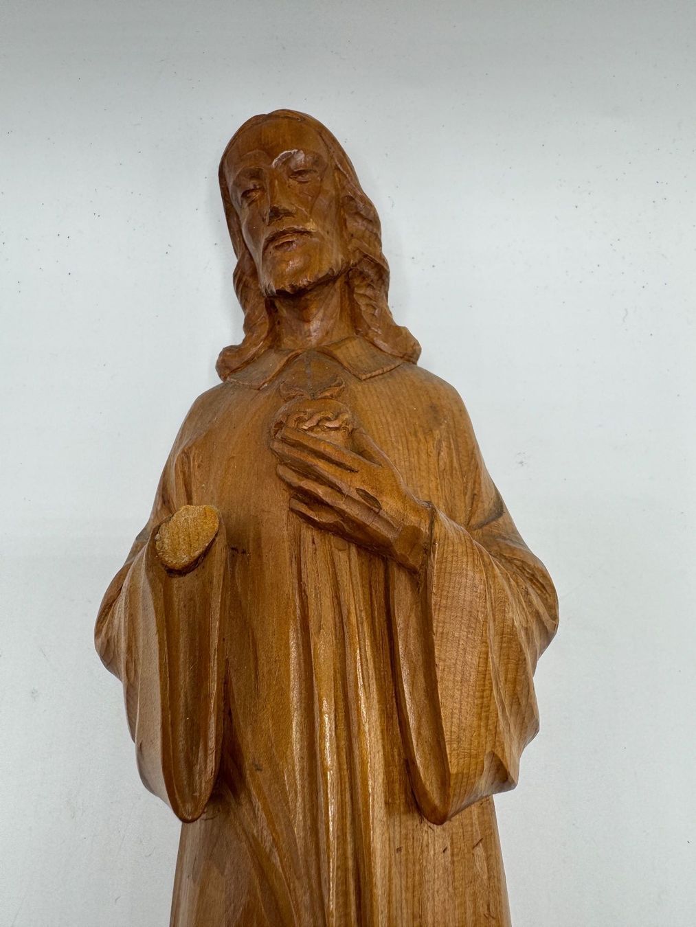 Statuette: Holz Figur Jesus Christus, Handgeschnitzt – Usato da Sachseln venduto da BONATI01 2
