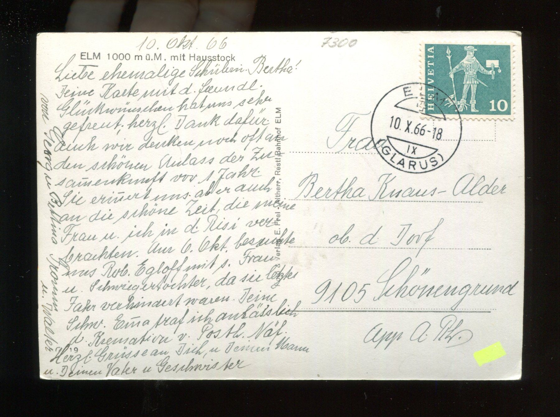 Cartes postales: Elm, Hausstock – D'occasion à Aarau par Elmaar41 1