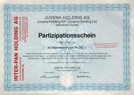 Juvena Holding AG, Volketswil/Zürich - 1973 (1er)